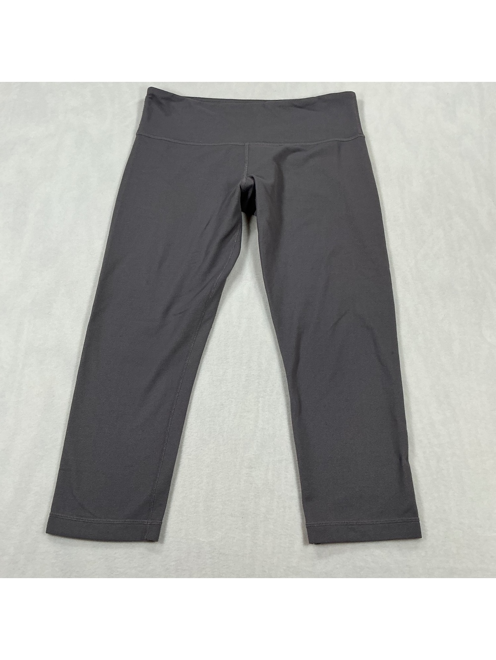 Lululemon Wunder Under Crop Leggings Gray Size 6 High Rise Yoga Pants